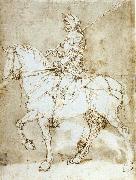 Albrecht Durer Knight on Horseback painting